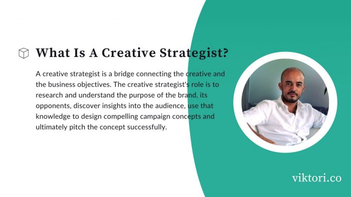 what is a creative strategist by viktori