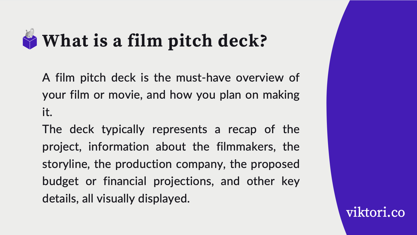 What Is A Film Pitch Deck? Must-Read Guide, Tips & Tricks