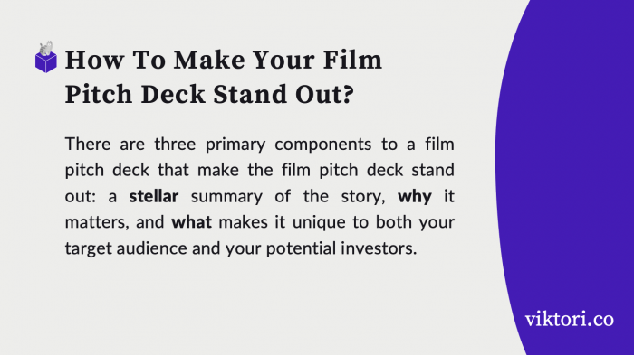 how to make your film deck stand out