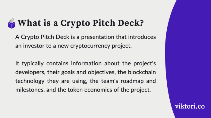 crypto pitch deck definition