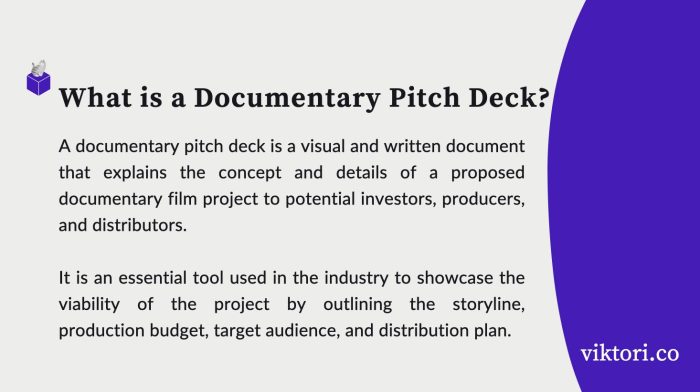 documentary pitch deck