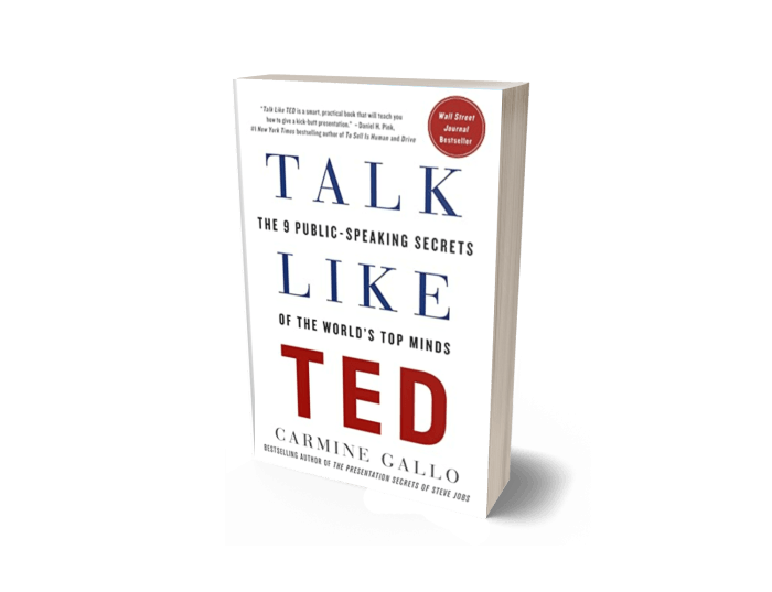 best presentation books - talk like ted