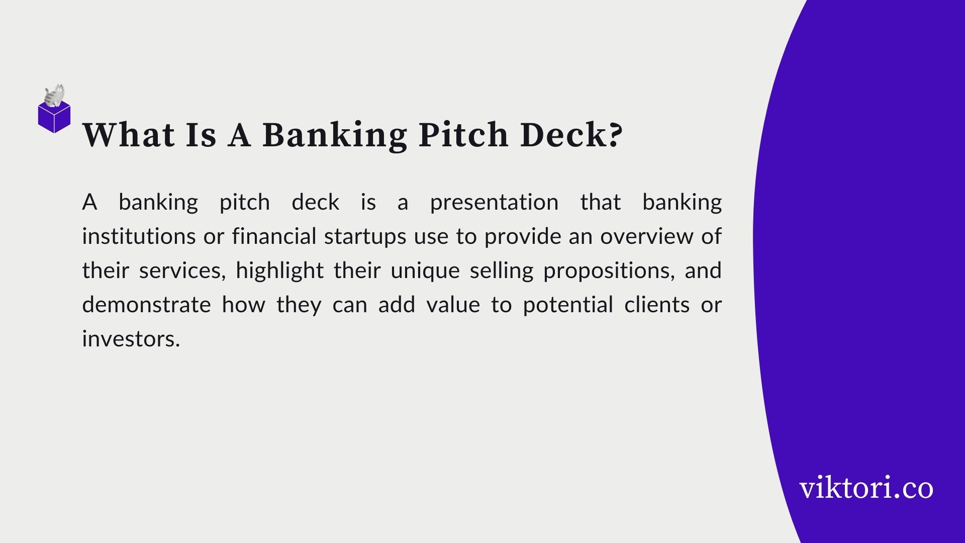banking-pitch-deck-definition