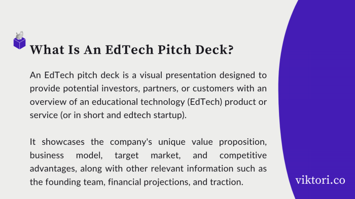 edtech pitch deck definition