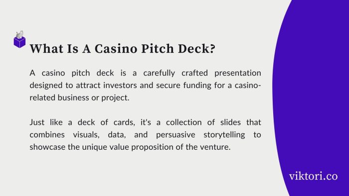 casino pitch deck definition