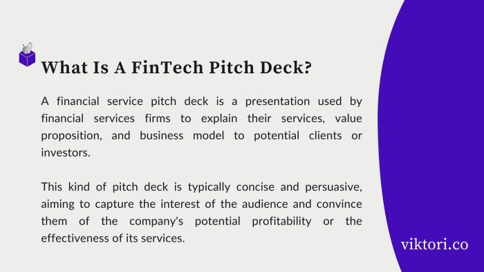 fintech pitch deck definition