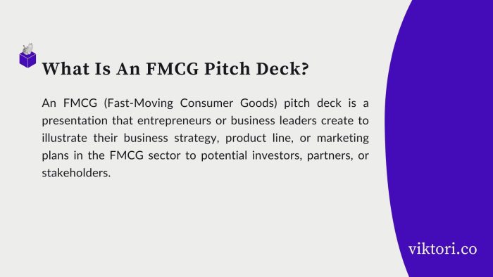fmcg pitch deck definition