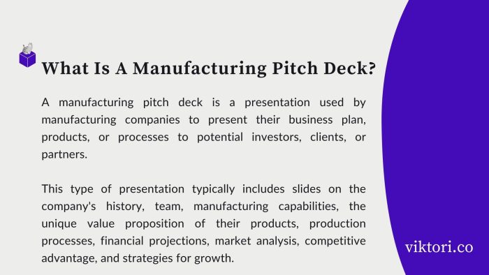 pitch deck guide for manufacturing startups - a definition