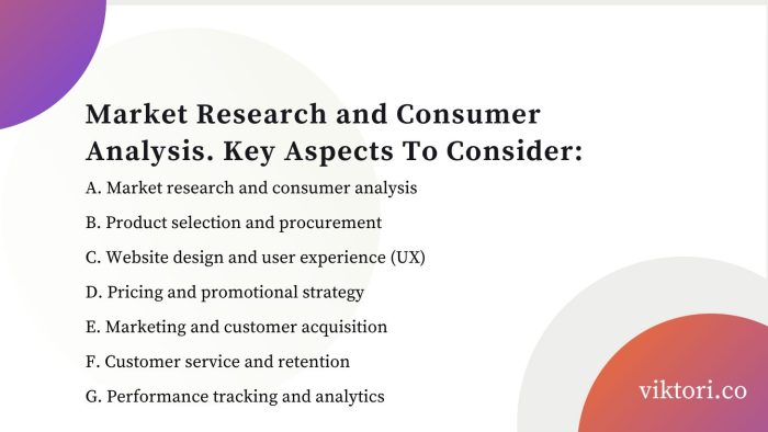 key aspects to consider when building your market research and consumer analysis, as part of your ecommerce strategy