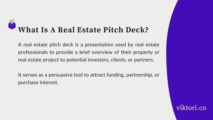 real estate pitch deck guide definition