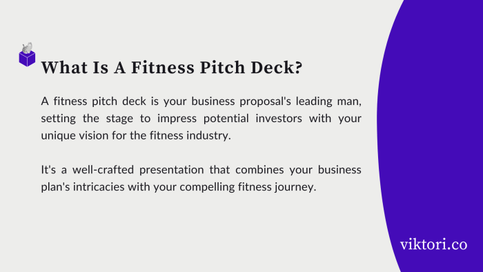 fitness pitch deck guide: the definition of a fitness pitch deck