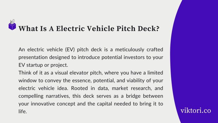 electric vehicle pitch deck definition
