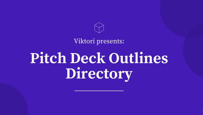 pitch deck outlines
