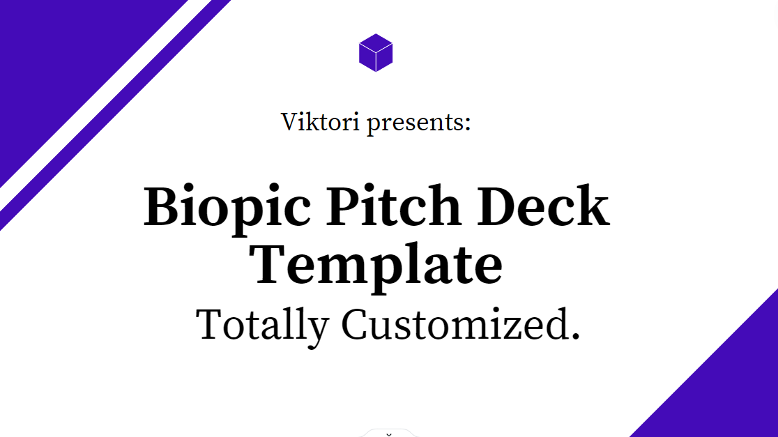 16 Slides Biopic Pitch Deck Template