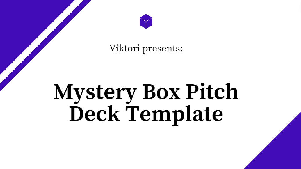 Mystery Box Pitch Deck Template