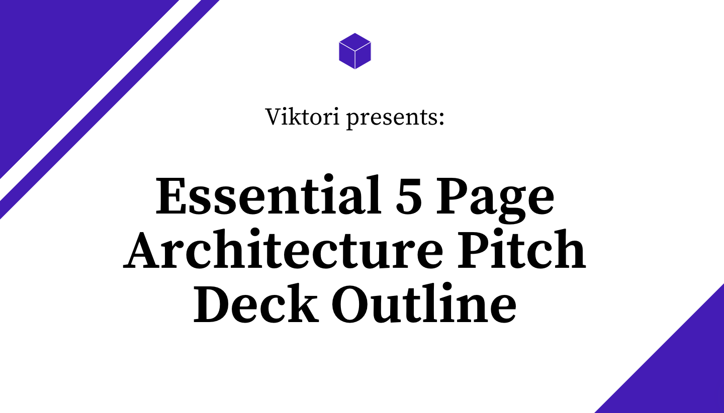 architecture pitch deck outline