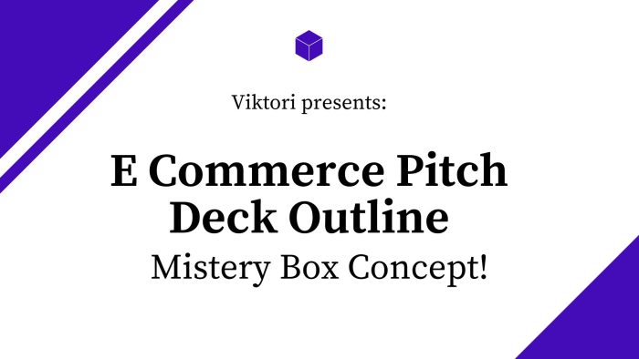 e-commerce pitch deck outline