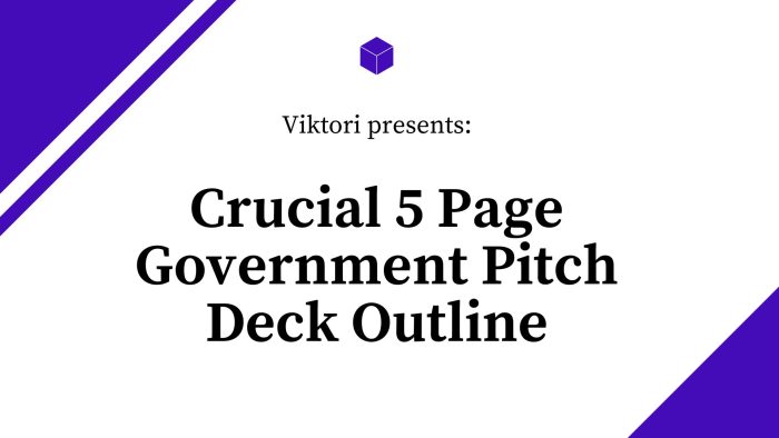 government pitch deck outline