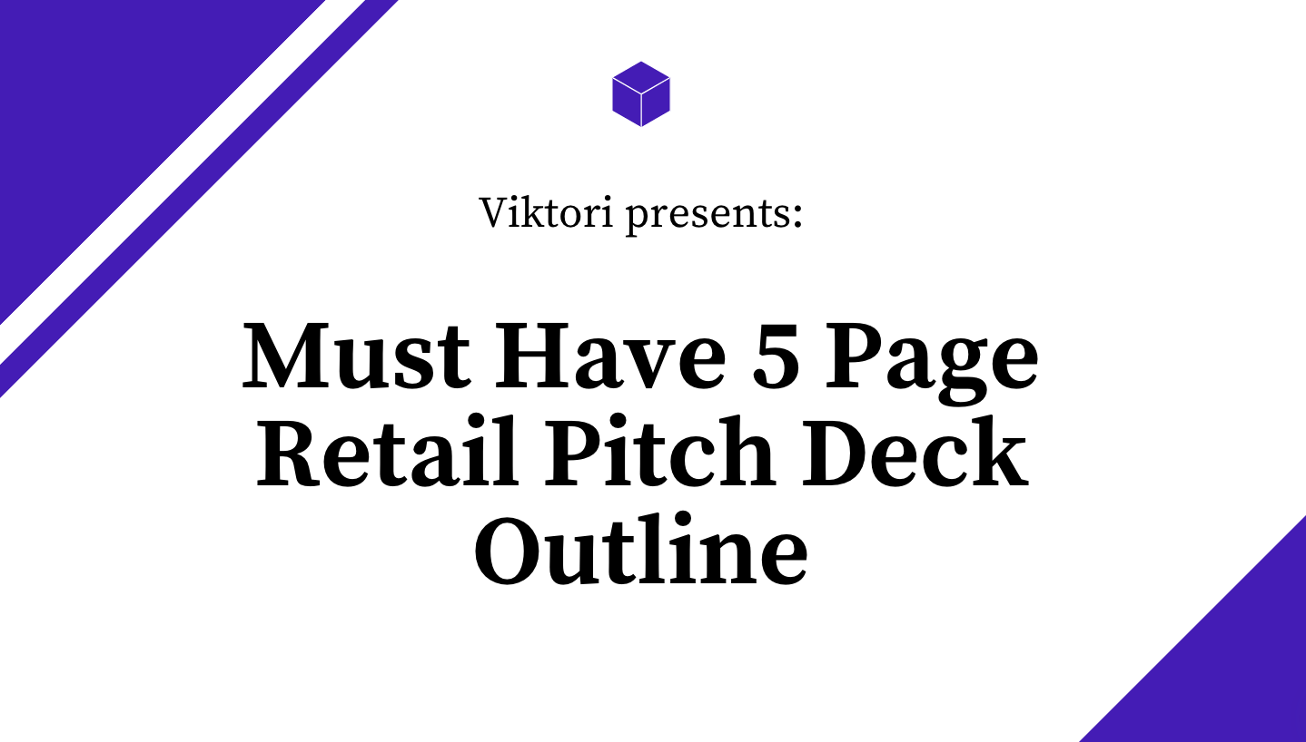 retail pitch deck outline