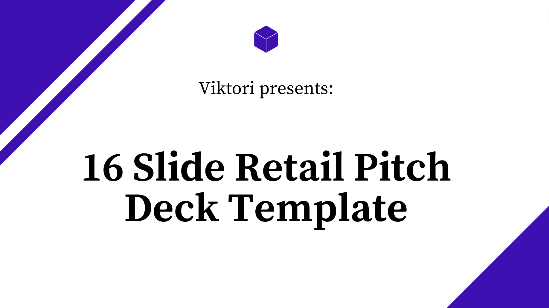16 Slide Retail Pitch Deck Template