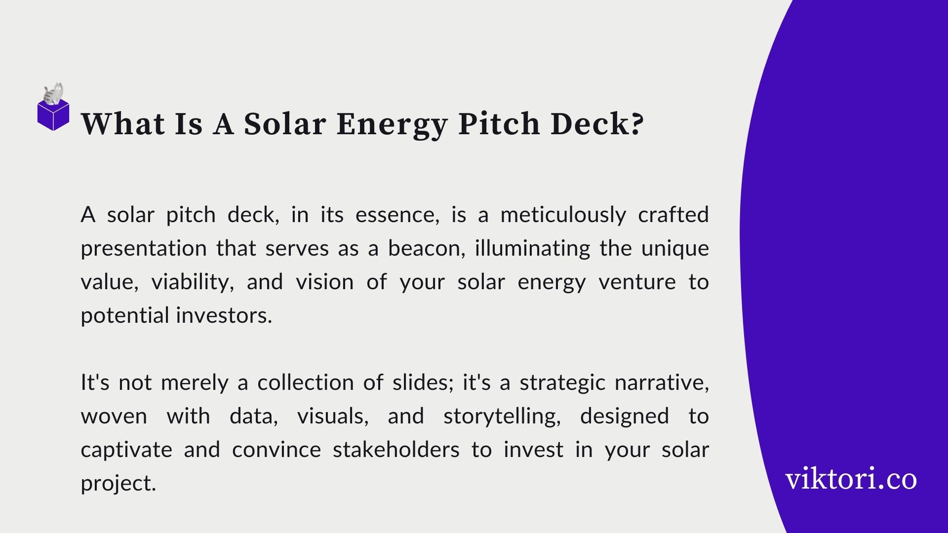 solar pitch deck definition