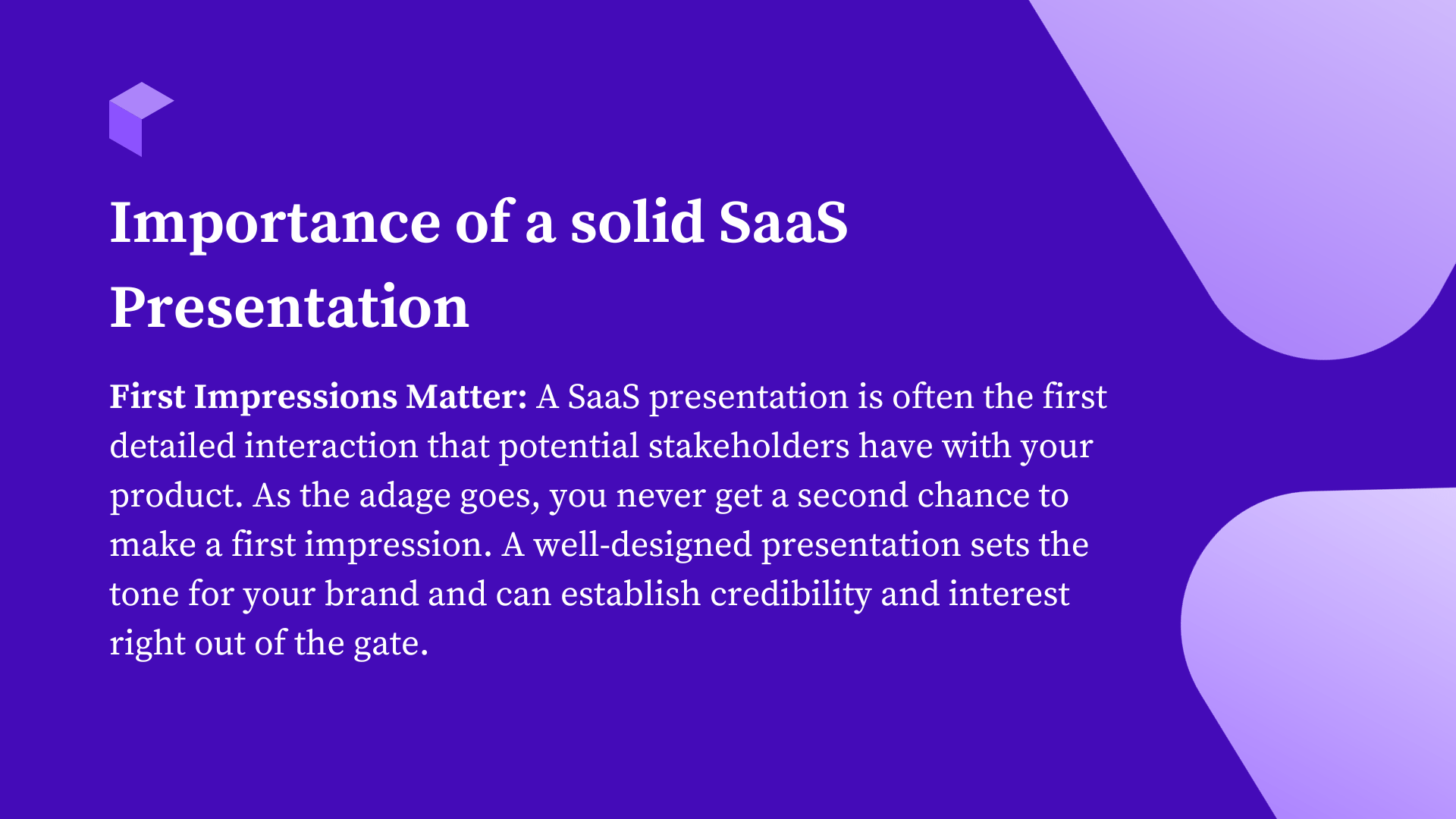 How To Create A SaaS Presentation