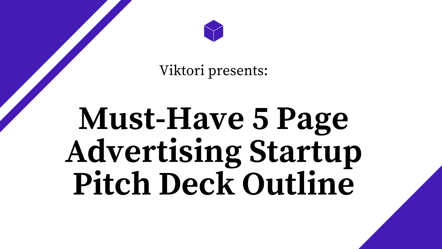 advertising pitch deck outline