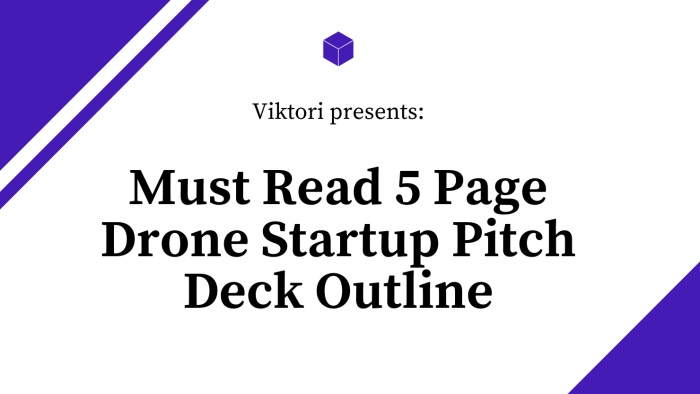 drone pitch deck outline