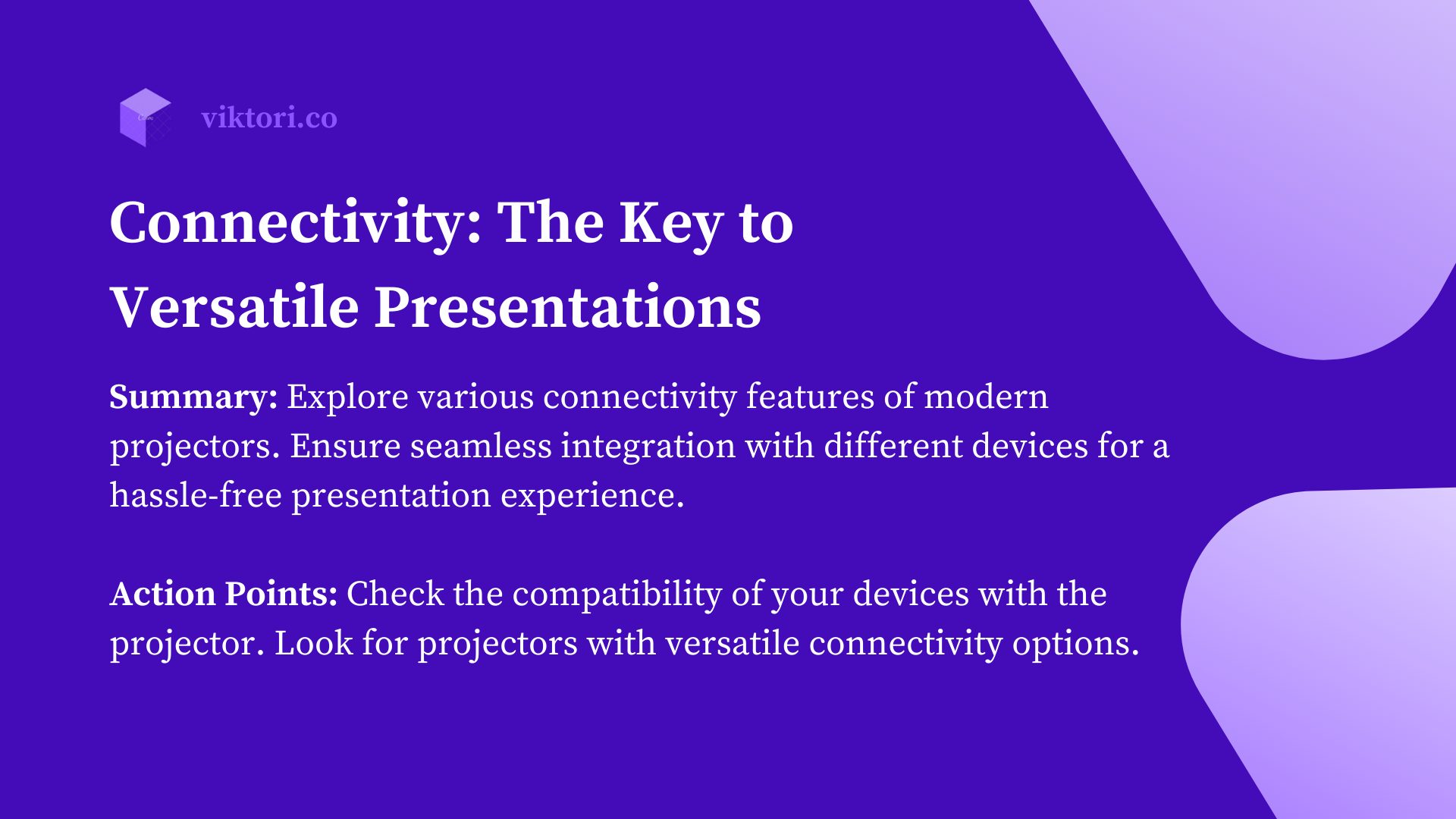 connectivity considerations when selecting the best portable projector