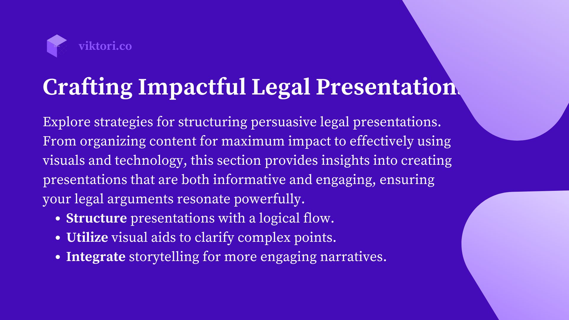 crafting impactful legal presentations