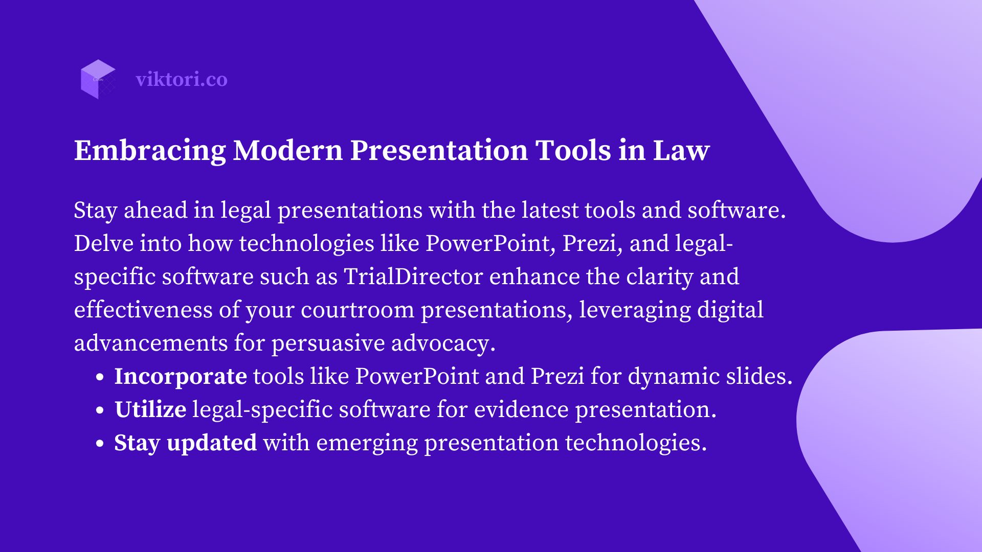 tech in legal presentations