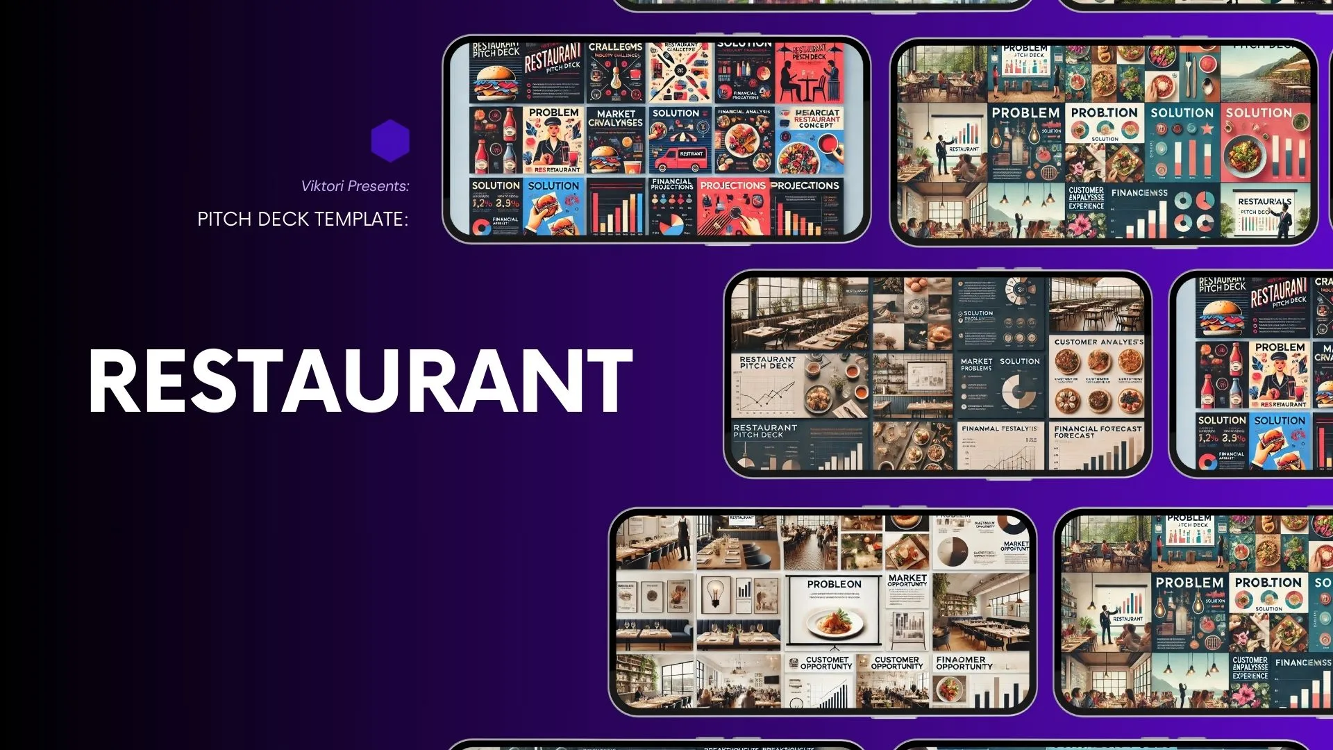 Restaurant Pitch Deck Template