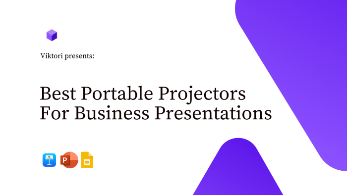 best portable projectors for business presentations