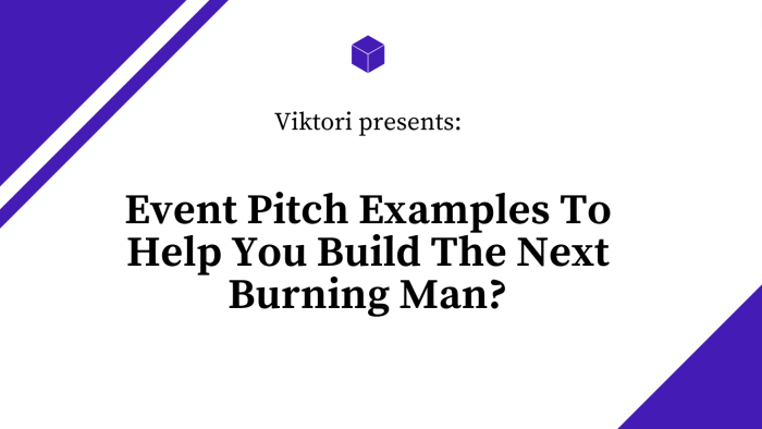 event pitch examples
