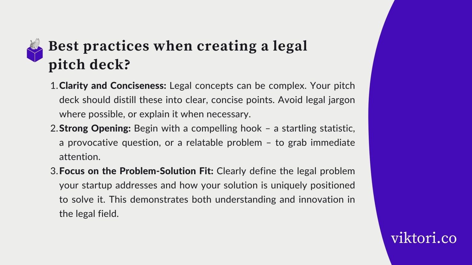 Legal Tech Pitch Deck Guide Law Firm And Startup Ready Viktori