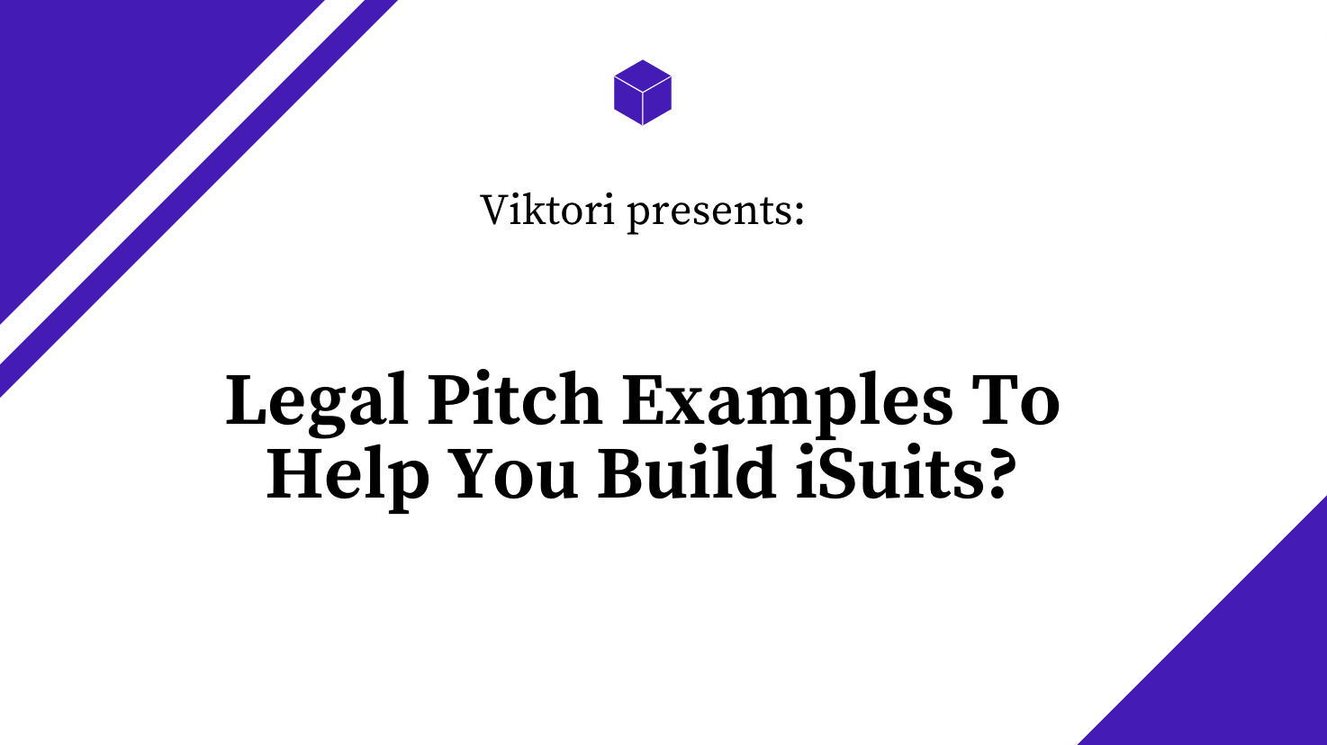 legal tech pitch examples