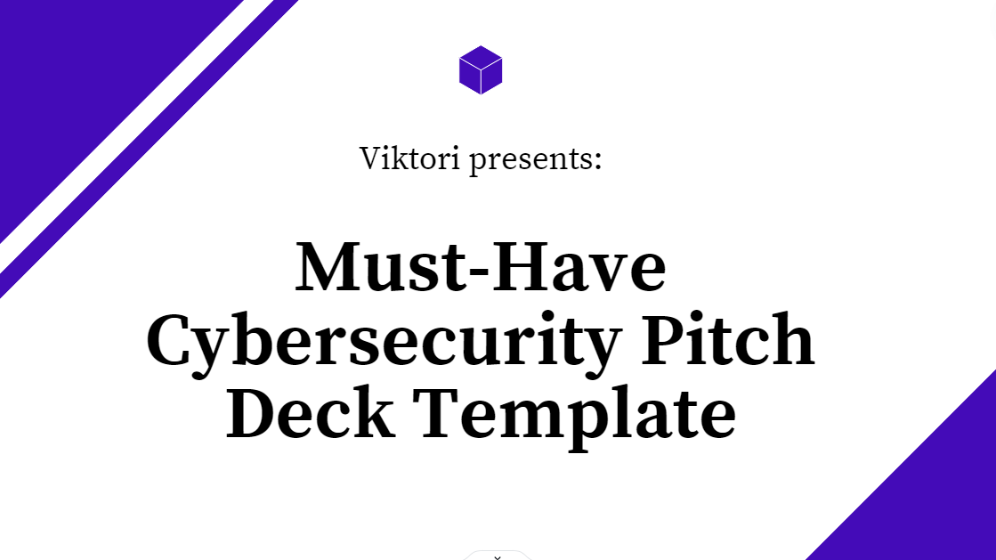 Cybersecurity Pitch Deck Template
