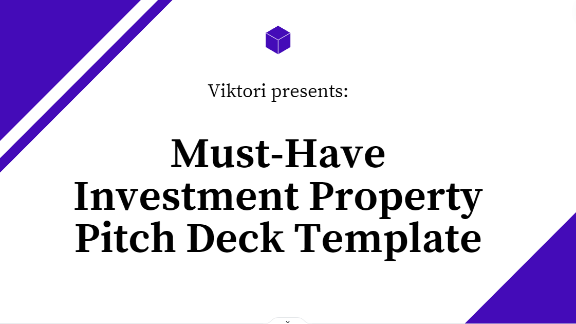 Investment Property Pitch Deck Template