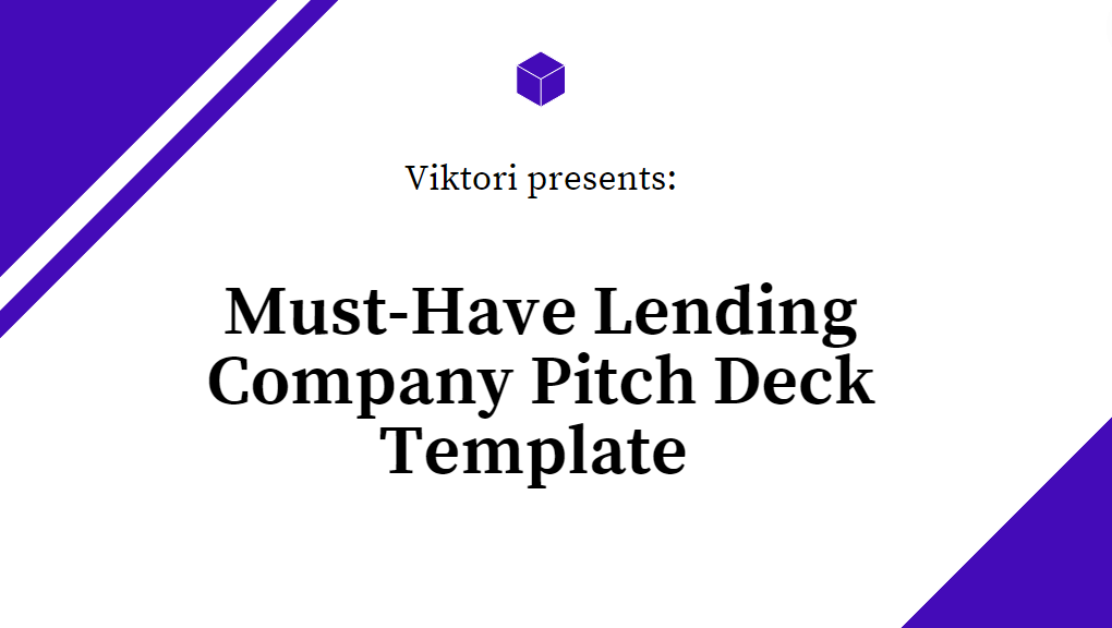 Lending Company Pitch Deck Template
