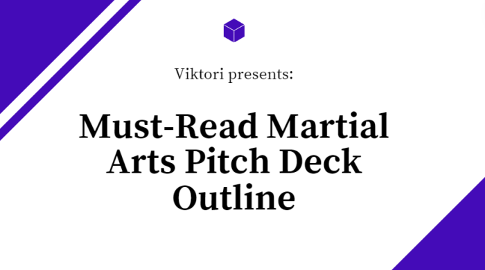 Martial Arts Pitch Deck Outline