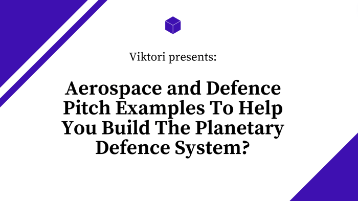 aerospace and defence pitch examples