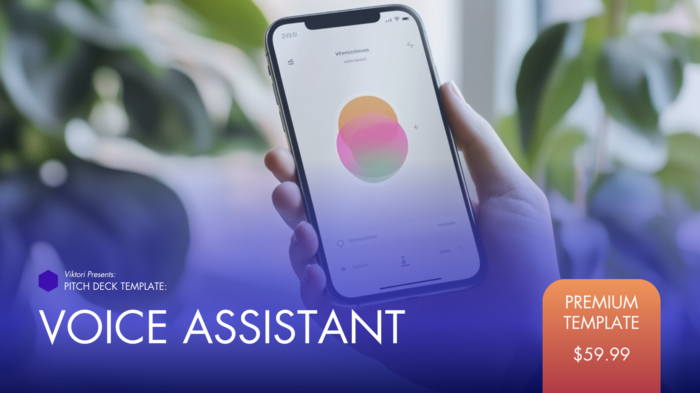 voice assistant pitch deck template