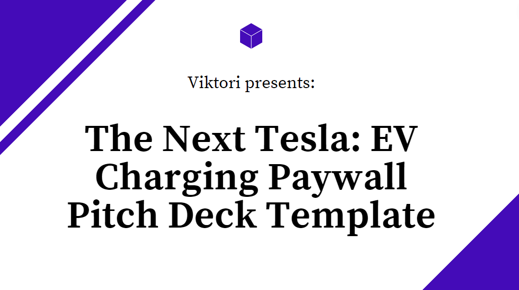 EV Charging Paywall Pitch Deck Template