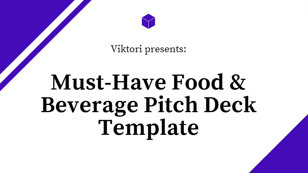 Food and Beverage Pitch Deck Template