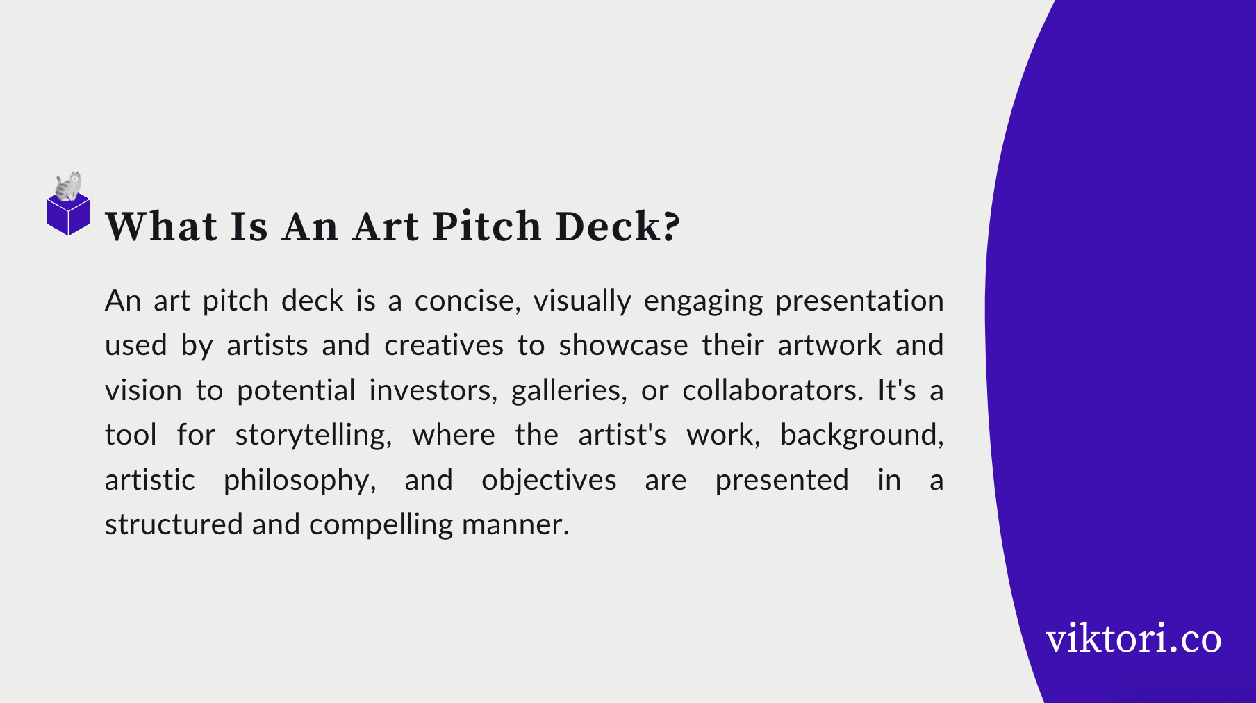 art startup pitch deck definition