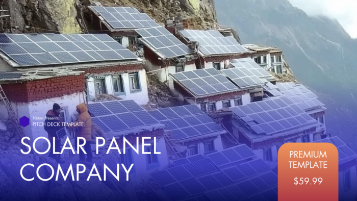 solar panel company pitch deck template