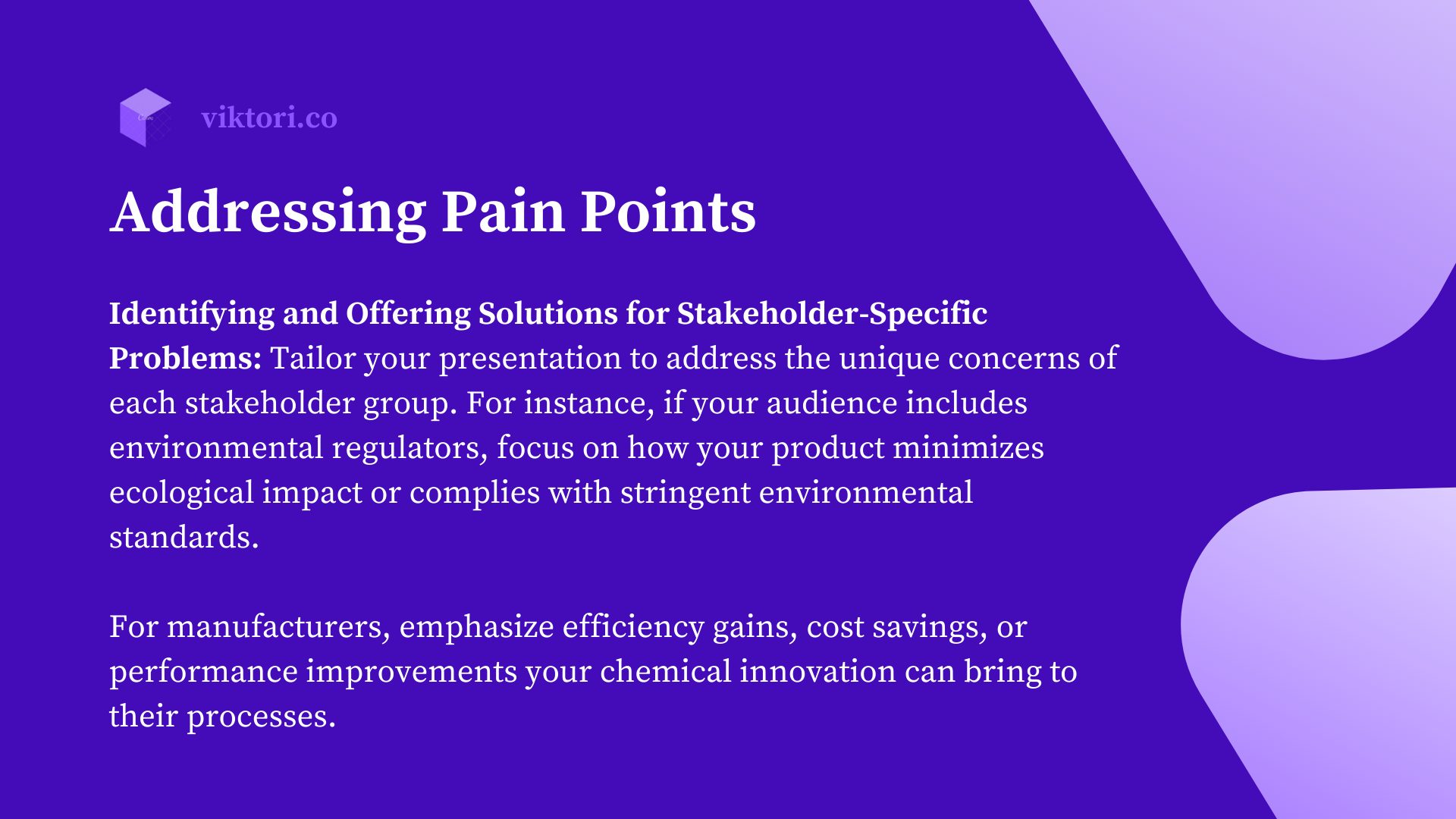 Addressing Pain Points 
