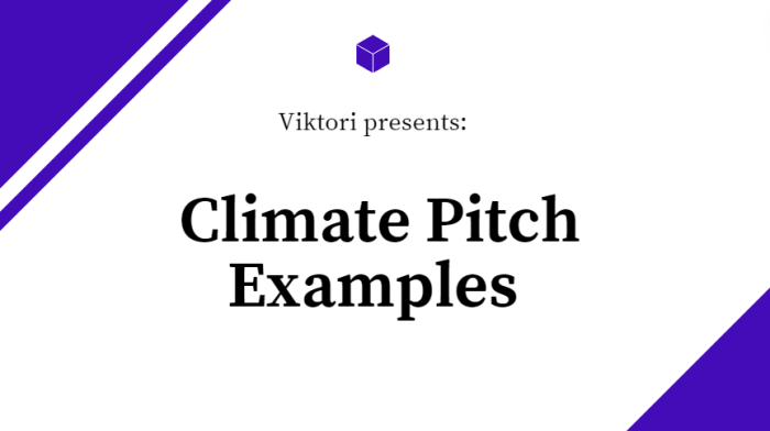 Climate Pitch Examples