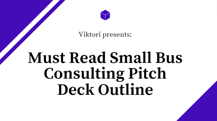 Small Bus Consulting Pitch Deck Outline