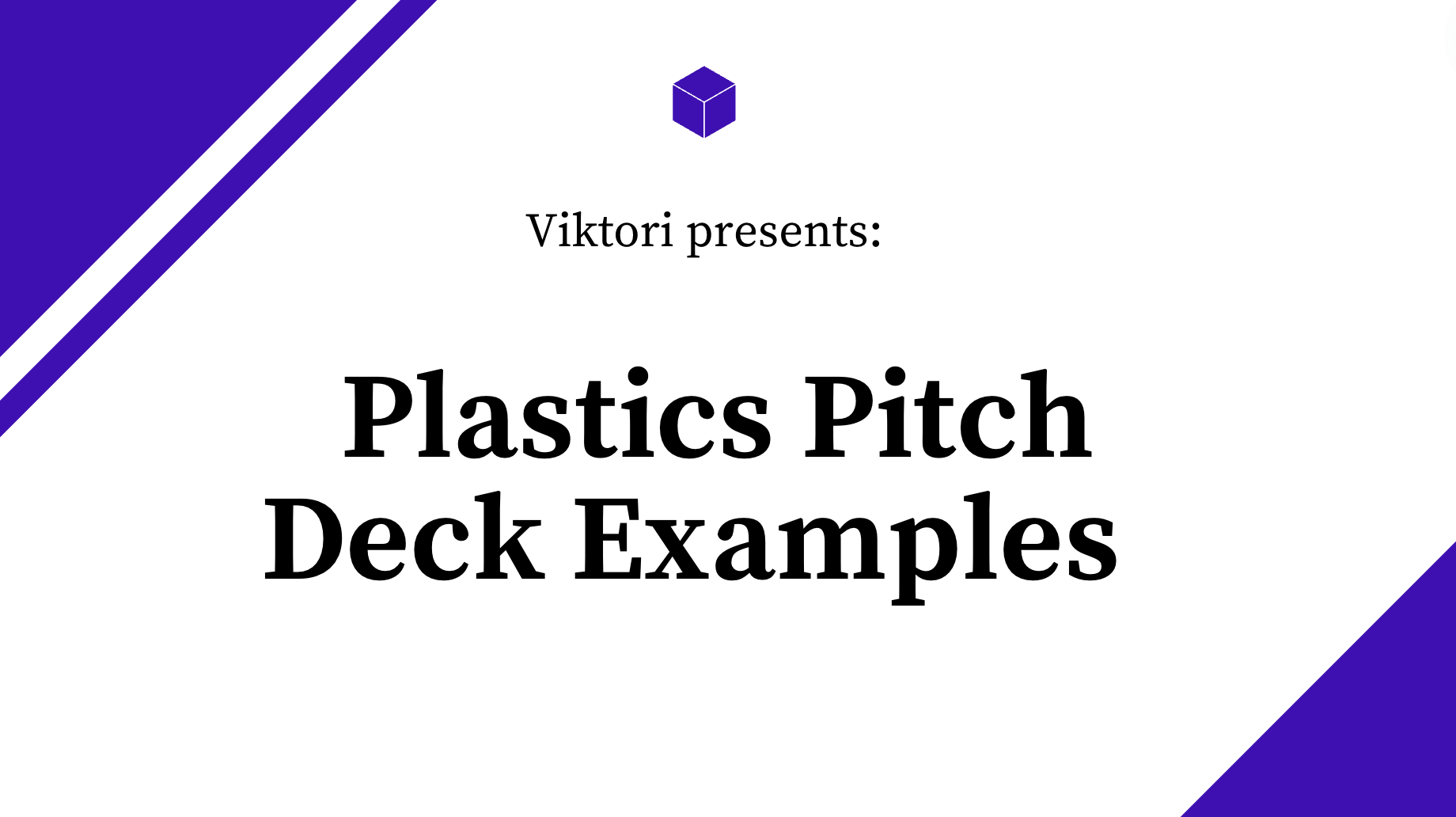 plastics pitch deck examples